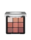 Flormar Cremige Textur und intensiv pigmentierte Schimmer/Matte-Finish 9-Farben Kompakt Lidschatten-Palette Nr. 003 - Sunset