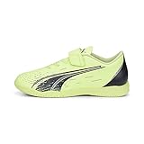 PUMA Ultra Play IT V Jr Fussballschuh, Fizzy Light-Parisian Night-Blue Glimmer, 35 EU