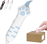 Katzenpfoten Cuttermesser Profi, Geschenke für Frauen und Freundin Aesthetic School Stuff Clean Girl 2025 New Portable Cutter Messer, Süße Kartonschneider Utility Knife Klein Teppichmesser