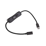 Mllepjdh USB C Kabel 20V 5A 100W auf Typ C Ladekabel Stecker Power Adapter mit Schaltern für Telefon Typ C Stecker auf Buchse Verlängerungskabel Typ C Ladekabel Typ C