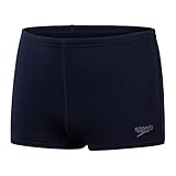 Speedo Jungen ECO Endurance+ Aquashort Badehose | Chlorbeständig | Schnelltrocknend | Stretchmaterial | Recyclingmaterial | Bequeme Passform Schwimmbekleidung, True Navy, 13-14