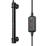 NICREW Aquarium Heizer 200 W, Temperatur einstellbare Aquarium Heizung mit Controller für Aquarien bis 200 L, Überhitzungsschutz