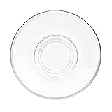 CRISTALICA Untertasse Kaffeeuntertasse Teeuntertasse Summer D 15 Transparent H 2,5 cm Glas