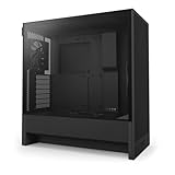 NZXT H5 Flow – Kompaktes ATX-Midi-Tower-PC-Gaming-Gehäuse – Hoher Luftstrom – 2 x 120 mm Lüfter inkl. – 360 mm vorne & 240 mm – Schwarz