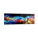 Panorama Bilder auf Glas 160x50cm Glasbild Abstrakt luft bunt figur Groß XXL Wanddeko Bild im Glas Schlafzimmer Küche Wandbilder Dekoration Wohnzimmer Modern Wand Kunstdruck Art GAB160x50-2171