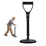 Bett Aufstehhilfe, Aufstehhilfe Bett Senioren, Verstellbarer Höhe Stehhilfe Sofa, Hilfe Aufstehen vom Boden für Senioren Stabilität Stehhilfe & Stützen, Mindestens Belastbar 90kg (Schwarz)