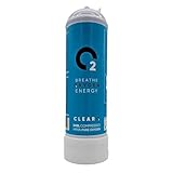 ClearO2 240L Ersatz-Sauerstoffflasche | Reiner Atemsauerstoff in einer leichten, Einweg-Stahlflasche | Hergestellt in Großbritannien