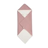 Ehrenkind® Einschlagdecke Babyschale | Für das ganze Jahr | Oeko-TEX Zertifiziert | Rosé-Creme | Made in Europe Babydecke für Kindersitz oder Kinderwagen | kuschelige Decke für Babys
