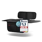 PROTEX Kindersitzunterlage [Testsieger 2025] ISOFIX-geeignet | Wasserabweisender Polyester Stoff mit gepolsteter Sitzfläche | S