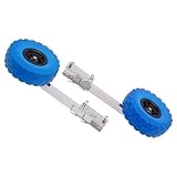 TouSuaRSi Schlauchbooträder Abnehmbare Transporträder Edelstahl Kanuwagen Maximale Belastung 150kg Aluminum Heckräder für Alle ArtenVon Aufblasbaren Booten und Anhängern
