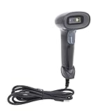 Sxhlseller USB-Barcode-Scanner, Kabelgebundener 1D-2D-QR-Code-Leser für den Einzelhandel Im Lager, Automatisch Erkennende Handinventurpistole mit Speichermodus – Bildschirmscannen