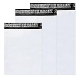 Magrimaxio 120pcs versandbeutel, versandtüten für kleidung, versandtaschen, shipping bags, verpackungsbeutel plastik, versandtasche, mit Selbstklebeverschluss, blickdicht, L/M/S mischen, 40 pcs/Größe