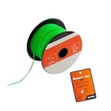 MIVOS Mauerseil - Maurerschnur 50m, Stärke 1,2mm - Richtschnur in grün - Bauschnur - Lotschnur - Langlebiger, Reißfester Pflasterschnur - Senklotseil - 210N