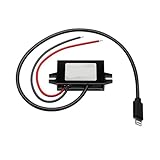 JAVJIYAI DC DC 12V 24V 36V 48V 60V 72V to 5 Volt 3A 15W from 8-90V to 5V Output Step Down USB Converter with Car Charger(Lightning and USB)