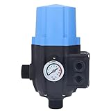 Wasserpumpendruckregelschalter Wasserdichter Elektronischer Controller ABS Material Blau Automatisch Regulierbar für Selbstprimingstrahlgarten Klare Wasserpumpen (220V-240V)