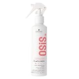 Schwarzkopf Professional OSiS Flatliner Setting Spray Hitzeschutzspray Hitzeschutz Glatt Und Glänzend Reduziert Haarbruch Schützt Vor Feuchtigkeit Nicht Klebend Leichter Halt 200 ml
