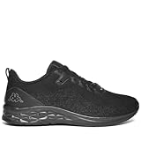 Kappa Logo Rostie Sneaker niedrig, bequem und stilvoll, Schwarz/Grau Dk, Größe 39