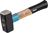 HAZET Fäustel 2142N-1, Länge: 260 mm, 1000 g Hammerkopf, vibrationsdämpfender Hickory-Stiel, hochlegierter Qualitätsstahl für lange Standzeit