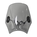 DZSFDGDDFGD Deflektor Für Svartpilen 401 250 2020-2022 2023 Motorrad Einstellbare Wind Bildschirm Windschutzscheibe Windabweiser Sonnenblende Windschutzscheibe(Light Smoke)