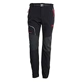 VeloZenith Herren Fahrradhose Atmungsaktiv Lang Radlerhose Laufhose für Outdoor-Sports Radhosen MTB Hose Frühling und Herbst (DE/NL/SE/PL, Alphanumerisch, XL, Regular, Regular, Schwarz -Hüftgürtel)
