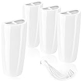 com-four® 4x Luftbefeuchter Heizung - Heizkörper Luftbefeuchter konisch - Heizung Wasserverdunster aus Keramik (weiß - konisch)