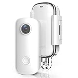 SJCAM C100 Kleine Action-Kamera, wiegt 28,3 g, 1080p 30 fps wasserdicht, Sport-Video, WLAN, 15 MP Kameras mit tragbarem Zubehör für Reisen, Sport, Vlog (weiß)