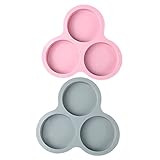 MAGICLULU 2Stücke Silikon Kuchenformen Antihaft Muffinpfannen Für DIY Backen Runde Silikonformen Für Mousse Cupcakes Und Desserts
