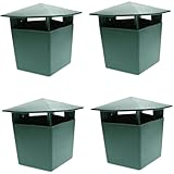 Monetais Schneckenfalle, 4 Stück, Schneckenfalle für drinnen und draußen, 12, 7 x 10, 2 cm, Kunststoff-Schneckenfänger für Kinder und Haustiere, Gartendekoration