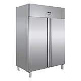GastroHero Tiefkühlschrank ECO 1200 | 1200 L Kühlraumvolumen | GN 2/1 kompatibel | großer Gefrierschrank | Edelstahl | Gastronomiebedarf | Türanschlag wechselbar | Energieeffizient