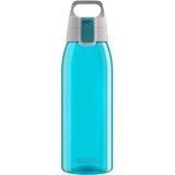 SIGG - Tritan Trinkflasche - Total Color ONE Aqua - Für Kohlensäurehaltige Getränke Geeignet - Spülmaschinenfest - Auslaufsicher - Leicht - BPA-frei - Hellblau - 1L