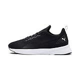 PUMA Unisex Flyer Runner Laufschuhe, Black Black White, 42 EU