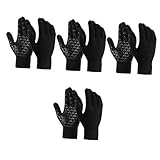 FRCOLOR 4 Paare Winter Touchscreen für Damen Herren Winddichte Dicke Fahrradhandschuhe mit Warmem Futter Ergonomisch Gestaltete Fitness für Outdoor Aktivitäten Wie Radfahren Bergsteigen