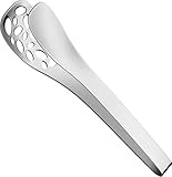 WMF Nuova Servierzange perforiert 25 x 5,5 cm, Nudelzange, Spargelzange, Antipastizange, Cromargan Edelstahl poliert, spülmaschinengeeignet