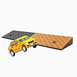 Rollstuhlrampe Auffahrrampe, Gummi Bordsteinrampe Türschwellenrampe, 100x25x8cm Randstein Rampe Tragbar Motorrad Rampe Für Einfahrt Gehweg(100x30x11cm/39.37x11.81x4.33in)