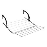 Metaltex Seram Wäschetrockner für Heizung & Balkon, verstellbar und ausklappbar