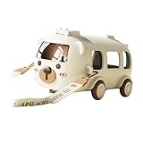 wisoolkic Große Trinkflasche für Kinder mit Tragegurt – Lustige Trinkflasche mit Strohhalm für aktive Kinder – Ideal für Mädchen und Jungen, Weiß, 9.9 x .6 x 17.7 cm