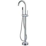 Moderne Badewannenarmatur mit Dusche Wasserfall Badewannenarmatur Schwarz Badewannenarmatur mit Handbrause Badewanne Warm- und Kaltwassermischer Messing Badewannenarmatur Badezimme