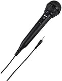 Hama Dynamisches Mikrofon DM 20 mit Nierencharakteristik, Kabellänge 2,5m, schwarz