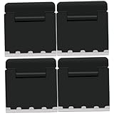 Uonlytech 4 Stück Computer-kühlhalterung Laptop Kühlständer Laptopständer Für Desktop Laptopständer Für Schreibtisch Laptop-Aufzug Faltbarer Laptop-Riser Notebook-ständer Notizbuch Abs Black