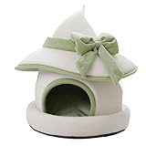 Mppchhn Kaninchen Haus - Niedliches Winter Kaninchenhaus In Hutform,Entfernbarer Hamsterkäfig,für Chinchilla Hamster Frettchen Igel Huhn Kätzchen Kleintier Zuhause Innenbereich