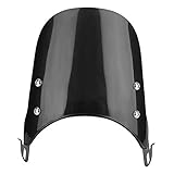 Universal Motorrad Windschutz Scheibe, 5–7 Zoll Motorrad Windabweiser Spoiler mit Montagehalterung für Motorräder, Elektrische Fahrzeuge, Elektroautos, Roller Zubehör