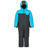 icefeld Schneeoverall/Skianzug türkis/anthrazit in Größe 122/128