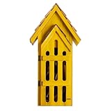 2025 Schindeldach, Schmetterlingshaus für den Außenbereich, Zedernholz, Bienenhaus für den Garten im Freien, offene Tür für einfache Reinigung, Erhaltung, lange Farbdeko. Unterschlupf Hotel mit Haken