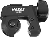 HAZET Klein-Rohrabschneiider 2181N-1 mit Instant Change System (ICS) I ergonomischer Drehknauf für e Handhabung - zum Schneiden von Aluminium, Kupfer und dünnwandigen Metallrohren