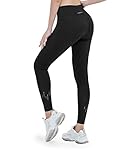 INBIKE Fahrradhose Damen Lang Gepolstert Atmungsaktive Dehnbare Radhose Thermoleggins Radlerhose Winter Mountainbike Fahrrad Hose Warme Leggings Radfahrhose mit 4D Sitzpolster Schwarz M