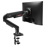 KOORUI KR20Y Monitor Halterung für Flach & Curved Bildschirme, VESA 75 & 100 mm Tischhalterung, Höhenverstellbar mit Neigungen, Schwenken, Dreht, Erhöhte Tragfähigkeit von 2-9 kg