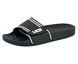 Lico Herren Coast V Badeschuhe, Schwarz Weiß, 50 EU