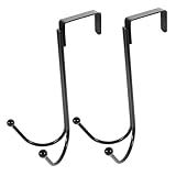 Garneck 2 Stück Kreative Türhaken ohne Bohren Widerstandsfähige Kleider Hutaufhänger für Bad Küche Schlafzimmer Platzsparende Wandhaken zur Vielseitigen Aufbewahrung