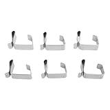 50 Stück Metall-Weihnachtslichter-Dachrinnenhaken, Edelstahl-Weihnachtslichter-Dachrinnenaufhänger für Outdoor-Lichterkette, Terrassenbeleuchtung, Dekoration (L 43x33,5cm)