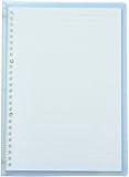 Hardcover-Ringbuch, Notizblock, A5/B5, liniert, mit dickem Papier, Schulbedarf, 60 Seiten, Blau